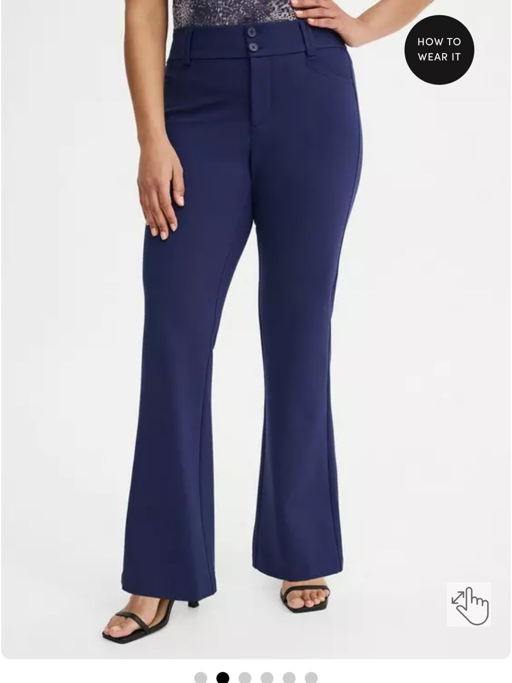 Torrid Studio Navy Ponte knit Pants 16p